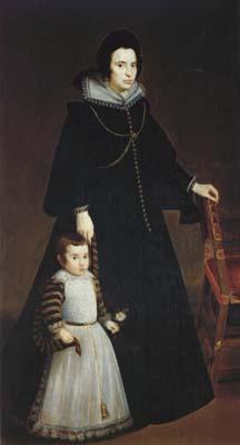 Diego Velazquez Dina Antonia de Ipenarrieta y Galdos et son fils (df02) Sweden oil painting art